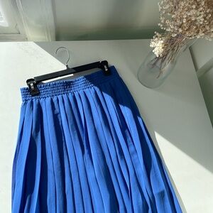 Banana Republic Vibrant Blue A-Line Skirt